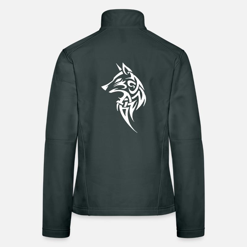 Wolf Tribal Women's Softshell Jacket