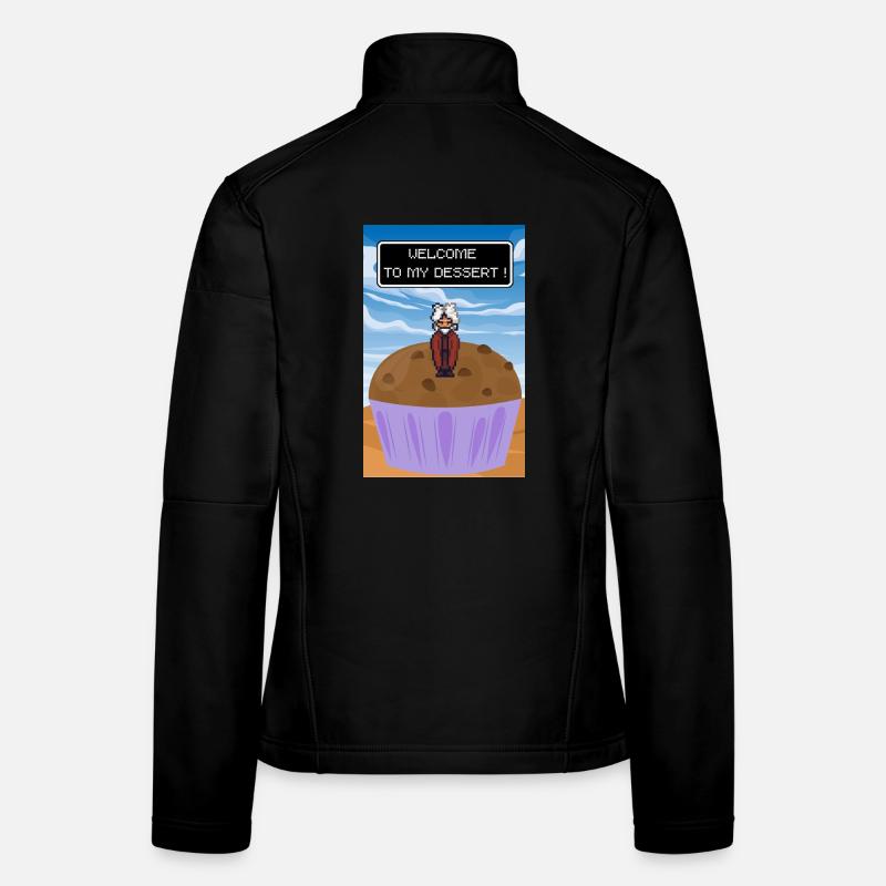 Willkommen zum Dessert - Frauen Softshelljacke - Schwarz