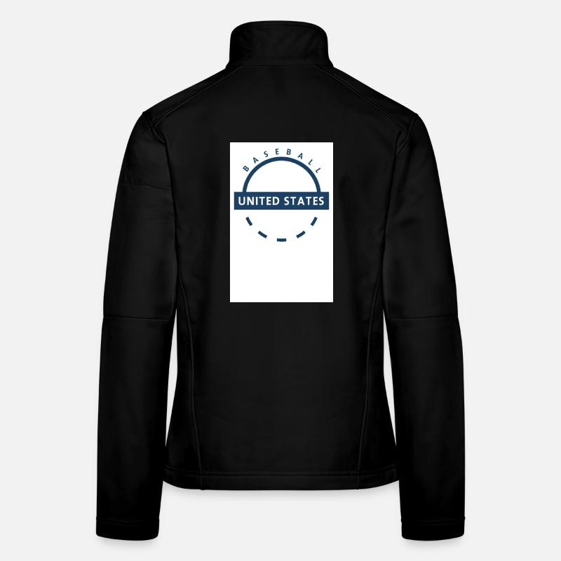 Emblème de Baseball USA Veste en tissu softshell Femme