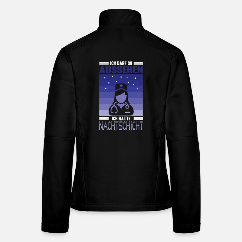 Pflegerin Geschenke Pflege Lustig Krankenpflegerin - Frauen Softshelljacke - Schwarz