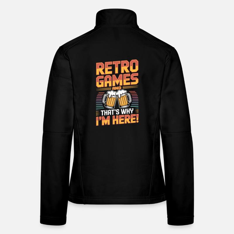 Retro Games Beer - Émulation - Console Old School Veste en tissu softshell Femme
