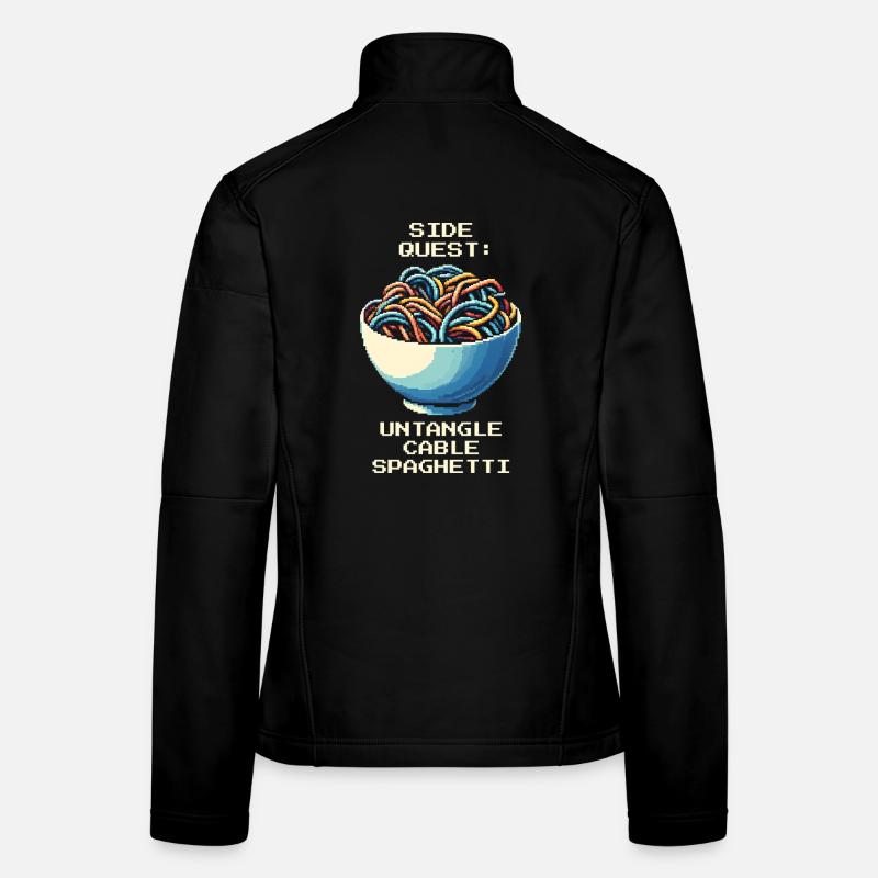 Désordre de câbles démêlé | Gestion du câble Veste en tissu softshell Femme