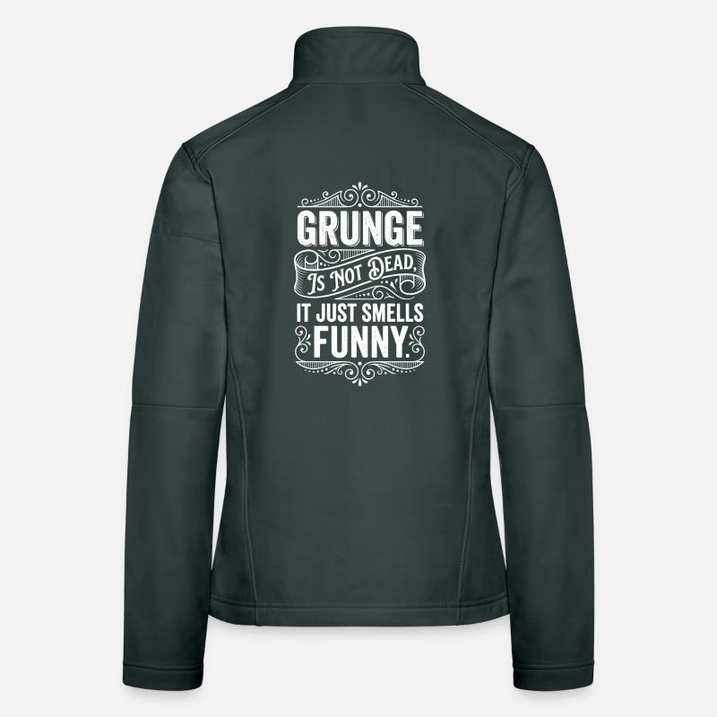 Grunge Is Not Dead Design Women's Softshell Jacket
