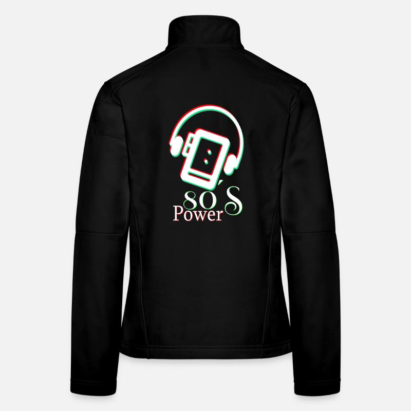 80er-Jahre-Power Frauen Softshelljacke