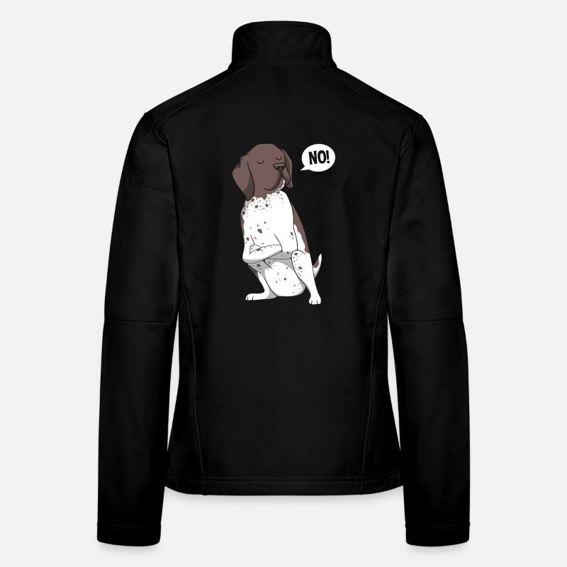 German Pointer Hund Deutsch Kurzhaar Frauen Softshelljacke