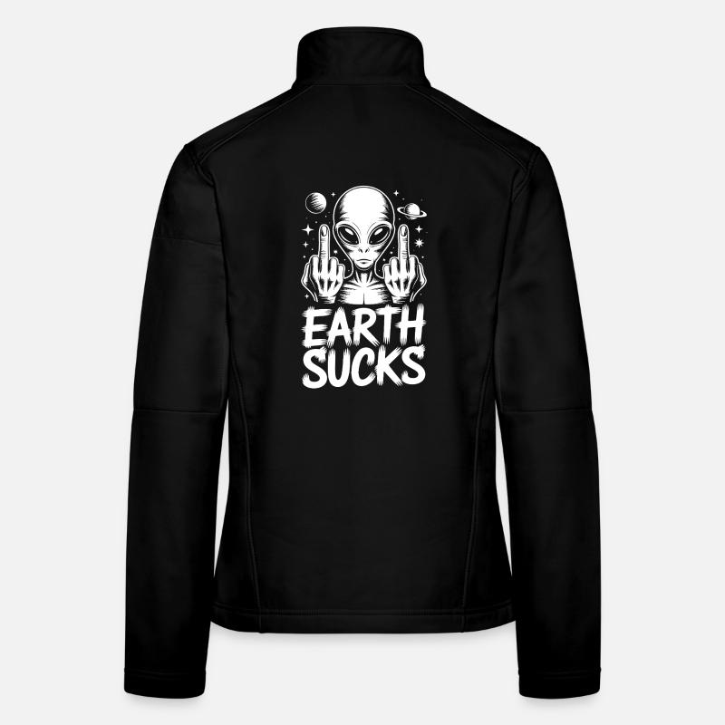 Doigt Puant Extraterrestre Veste en tissu softshell Femme