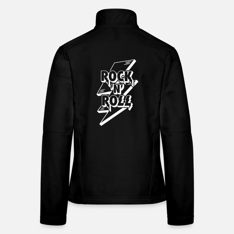 Rock 'N' Roll Lightning Bolt 3D Logo Veste en tissu softshell Femme