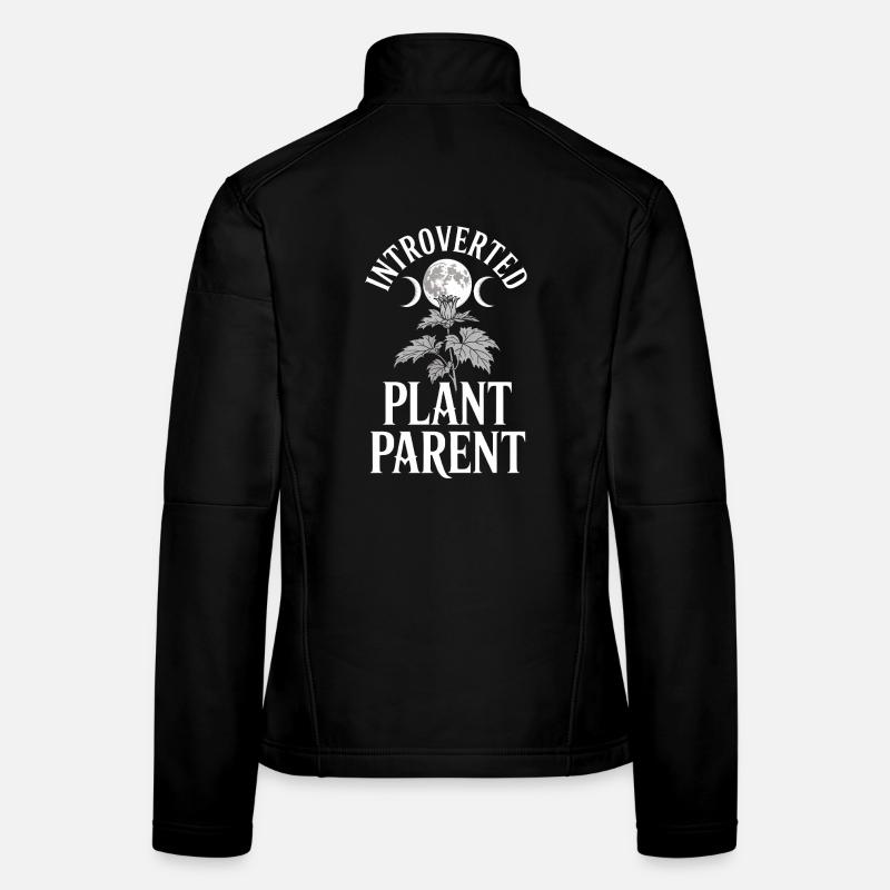 Introvertierter Pflanzenelternteil Frauen Softshelljacke
