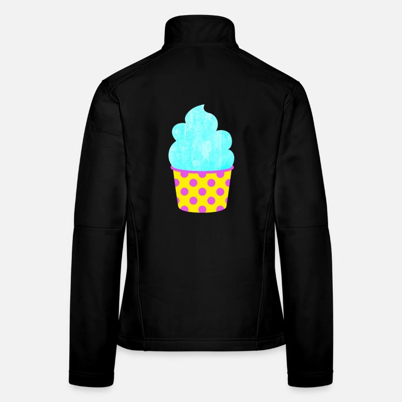 Glace Glace Douce Glace Points Pastel d’été Veste en tissu softshell Femme