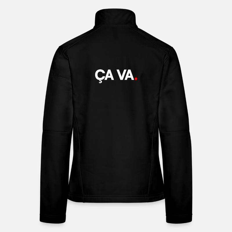 ÇA VA | Expression humour minimaliste Veste en tissu softshell Femme