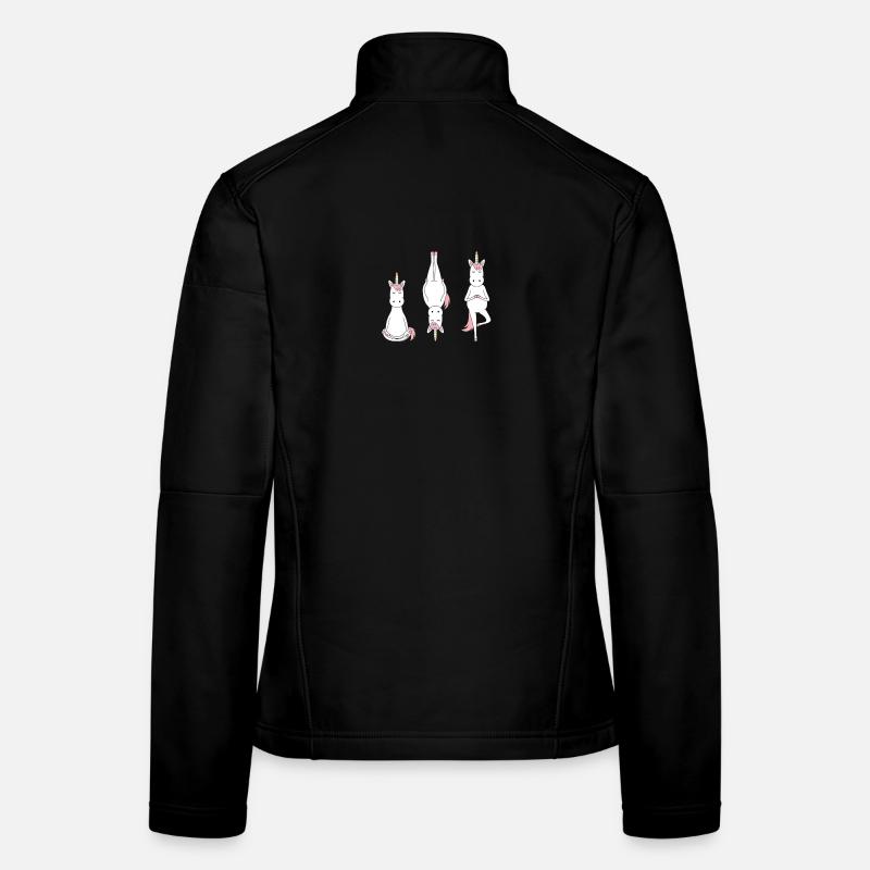Einhörner in meditativer Pose Frauen Softshelljacke