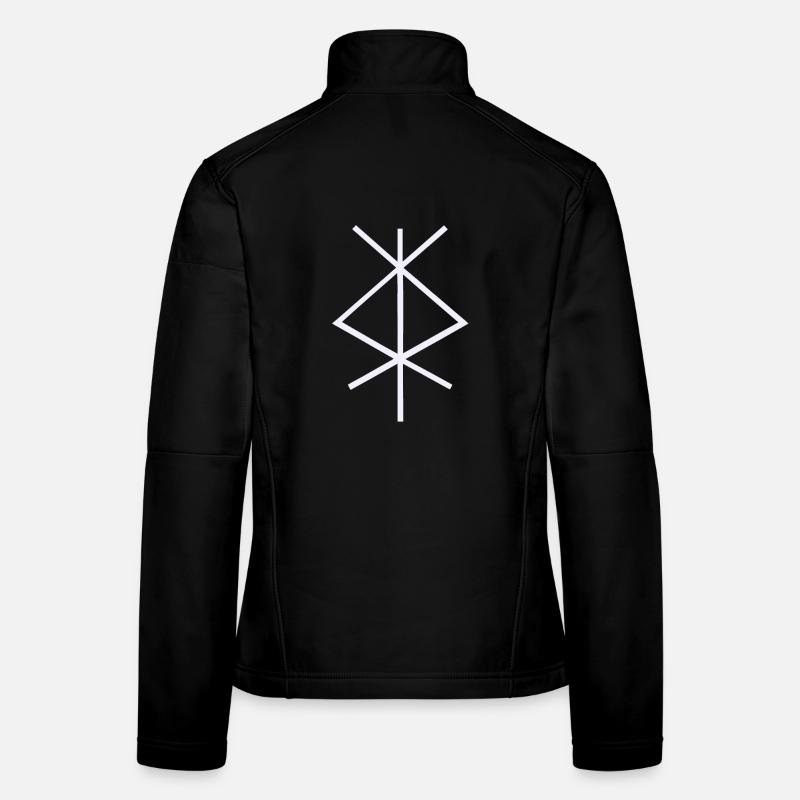 Schutzrunen Isa Inguz Algiz Frauen Softshelljacke