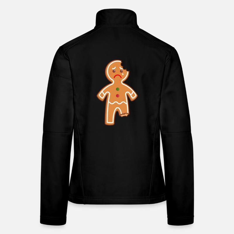 Lebkuchenmann Lebkuchen Mann Gingerbread Mi Mi Mi - Frauen Softshelljacke - Schwarz