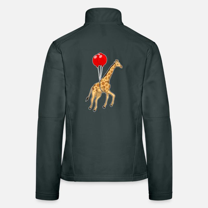 Ballon girafe Veste en tissu softshell Femme