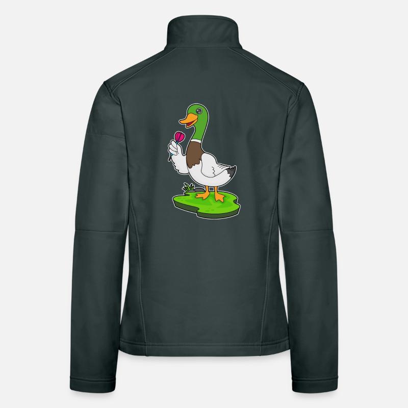 Fléchette de canard Veste en tissu softshell Femme