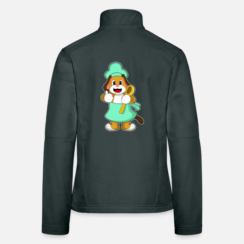 Cuisine pour chiens Cuisson à la cuillère Veste en tissu softshell Femme