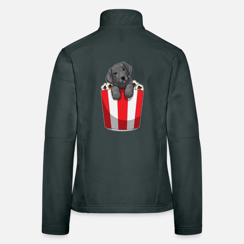 Maïs soufflé du Labrador Veste en tissu softshell Femme