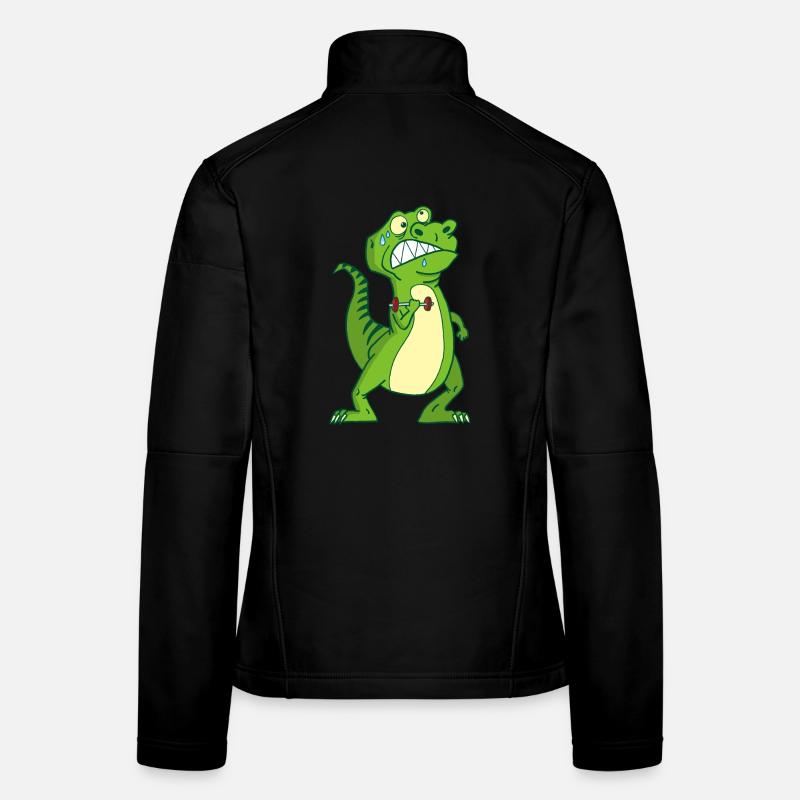 Kräftiger Dinosaurier Frauen Softshelljacke