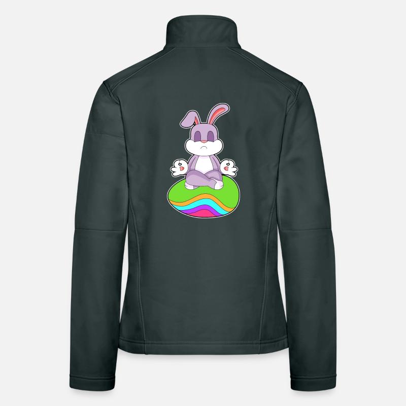 Bunny Easter Meditation Women's Softshell Jacket