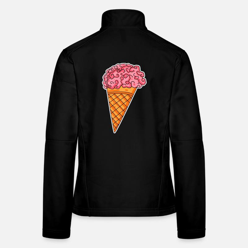 Halloween du cerveau de glace Veste en tissu softshell Femme