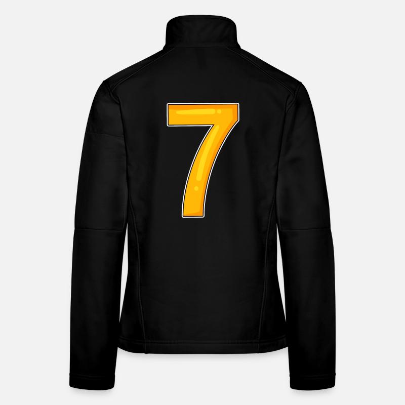 Zahl Sieben - Zahl 7 Nummer Frauen Softshelljacke