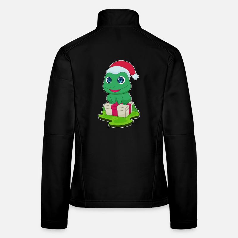 Frog Christmas Package Women's Softshell Jacket