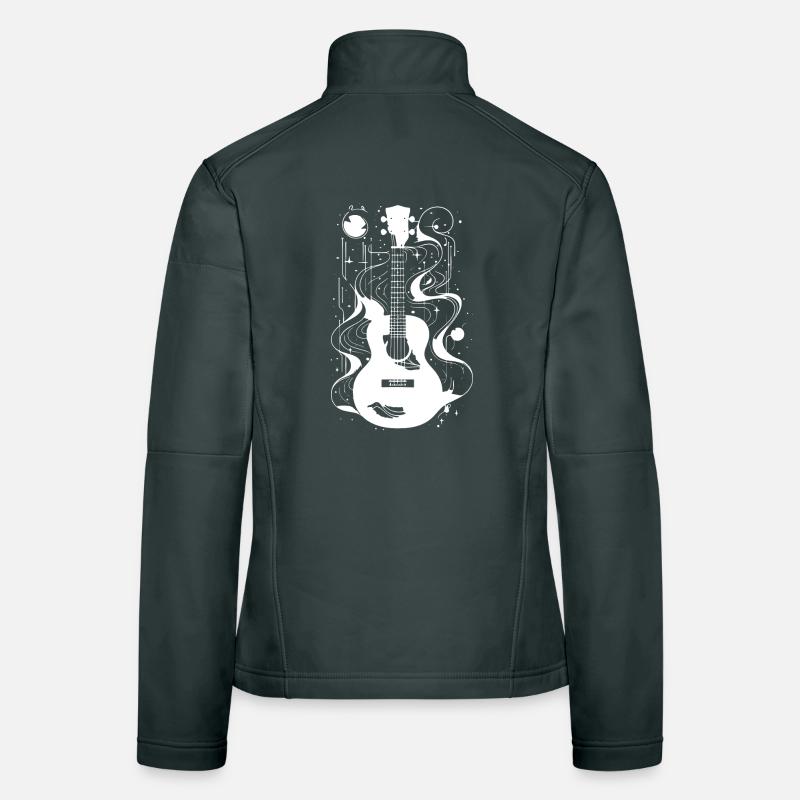 Ukulele Drawing Women's Softshell Jacket