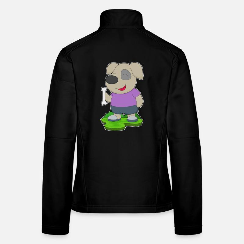 Hund Knochen Frauen Softshelljacke