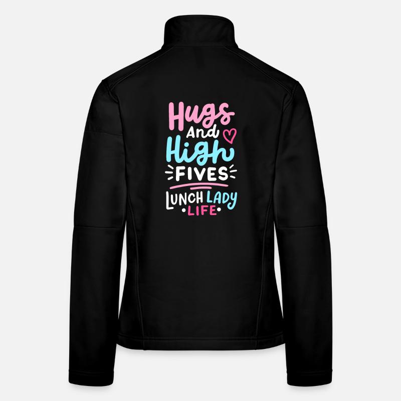 Mittagessen Schule Cafeteria Crew Frauen Softshelljacke