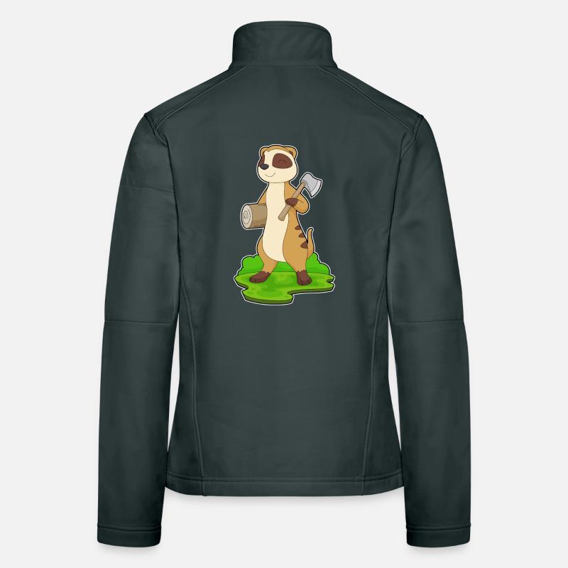 Hache de bûcheron suricate Veste en tissu softshell Femme
