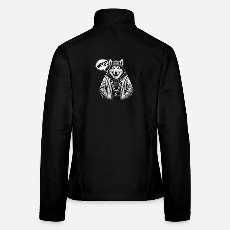 Wolfhound Streetwear Pullover Hoodie - Women's Softshell Jacket - black