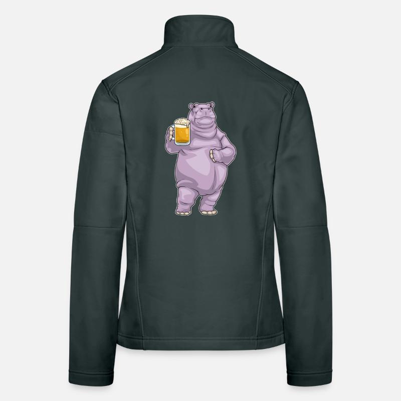 Bière Hippo Veste en tissu softshell Femme