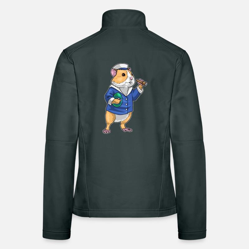 Hamster Easter Sailor Women's Softshell Jacket