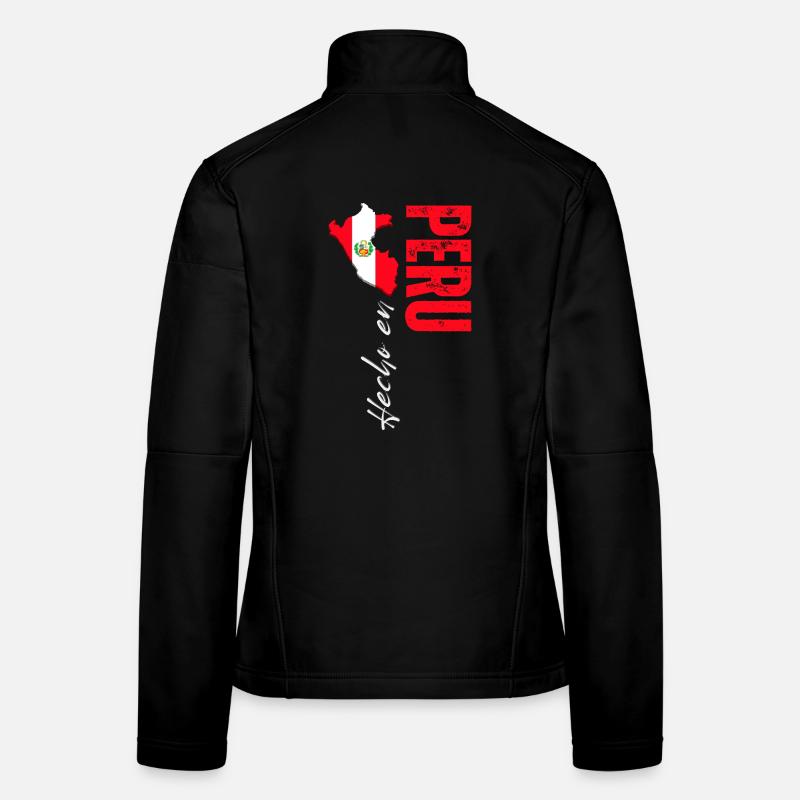 Made in Peru, vertical design Women's Softshell Jacket
