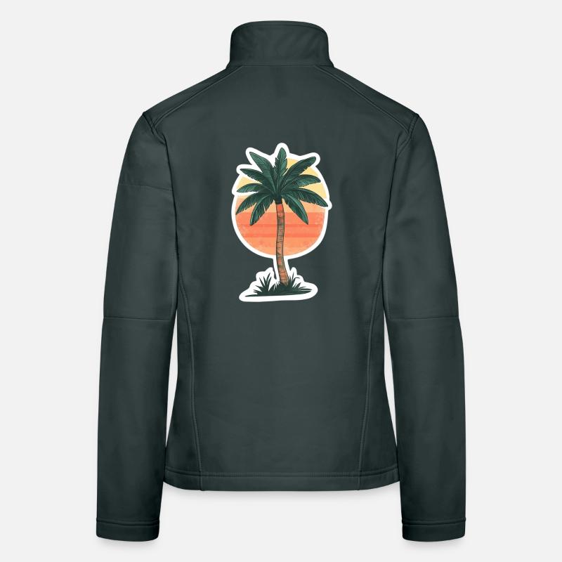 Palm tree Women's Softshell Jacket