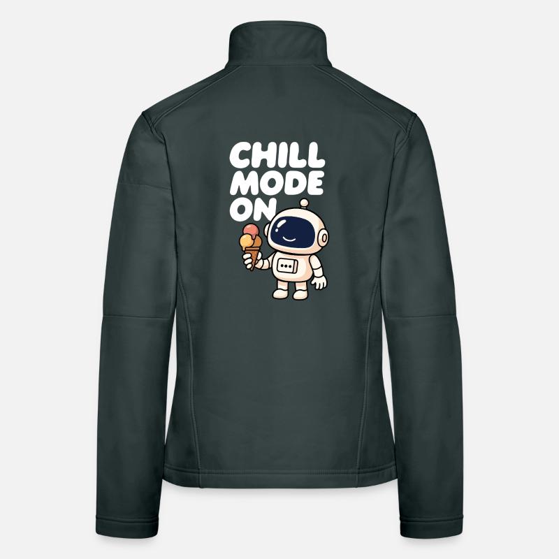 Weltraumroboter mit Eiscreme Women's Softshell Jacket