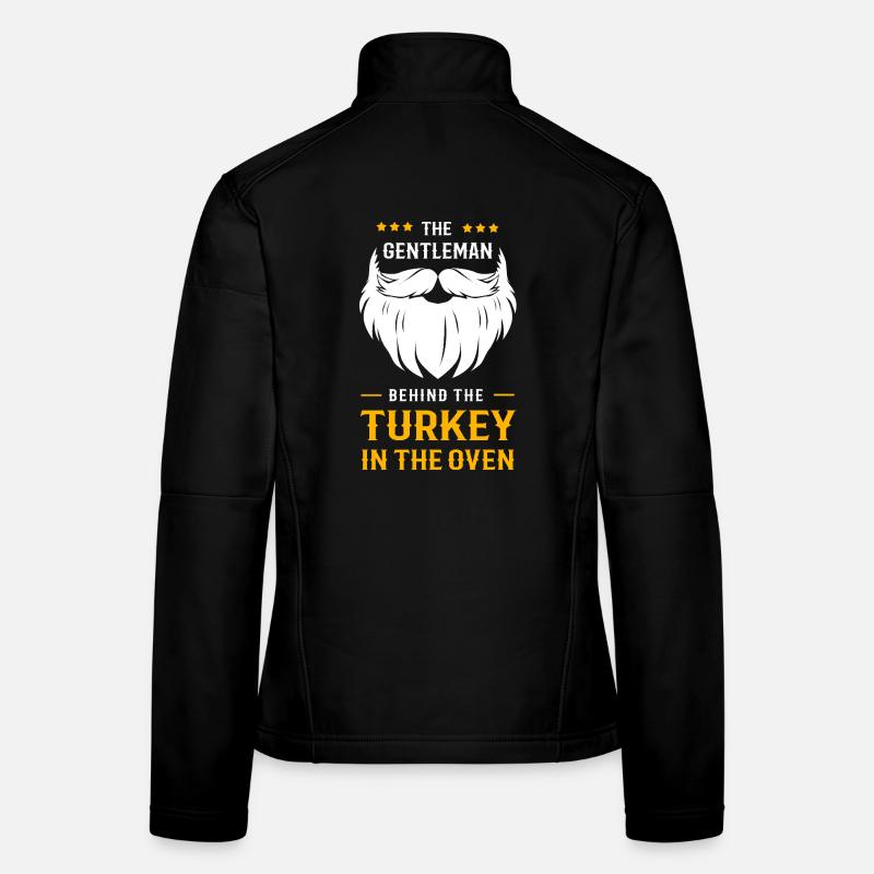 Thanksgiving Gender Reveal Werdende Mutter Frauen Softshelljacke