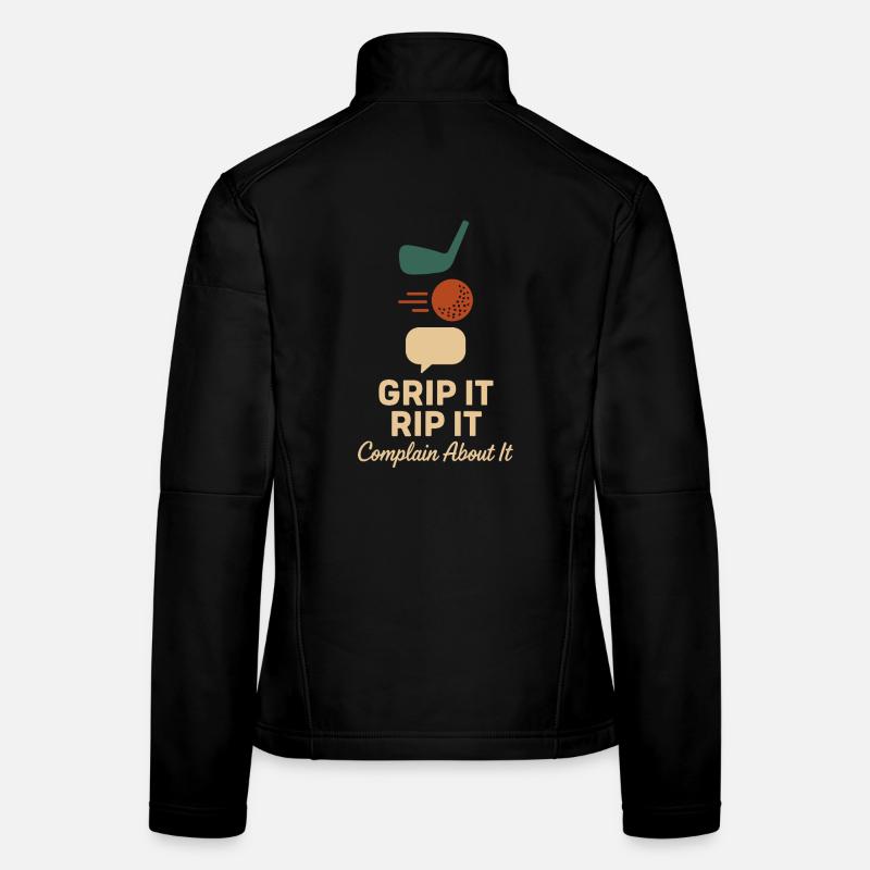 Humour de golf drôle, papa sarcastique, Veste en tissu softshell Femme