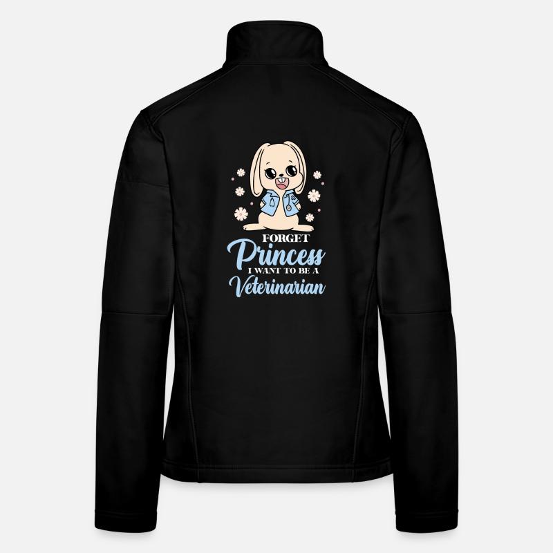 Un petit lapin devient vétérinaire Veste en tissu softshell Femme