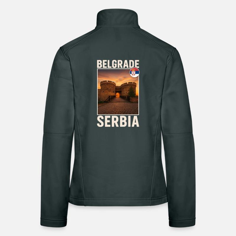 Belgrad Serbien Frauen Softshelljacke