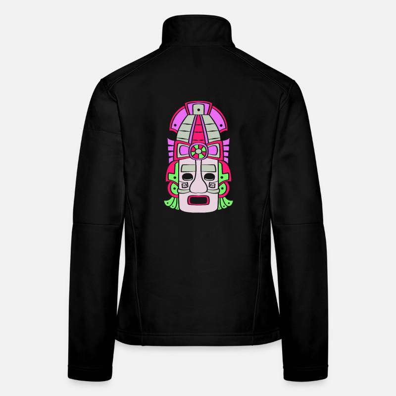 Inka Maya kalender aztec Frauen Softshelljacke
