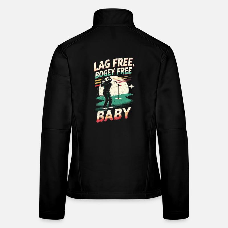 Golf Simulator Lag Free Bogey Free Women's Softshell Jacket