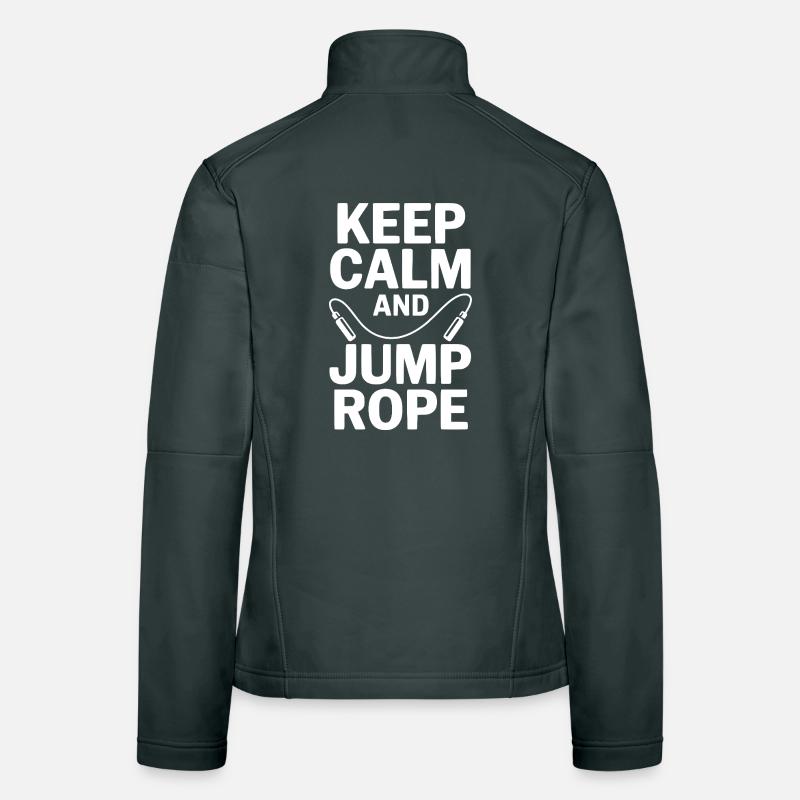 Keep Calm and Jump Rope Women's Softshell Jacket