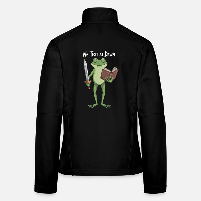 Froschritter im Morgengrauen Frauen Softshelljacke