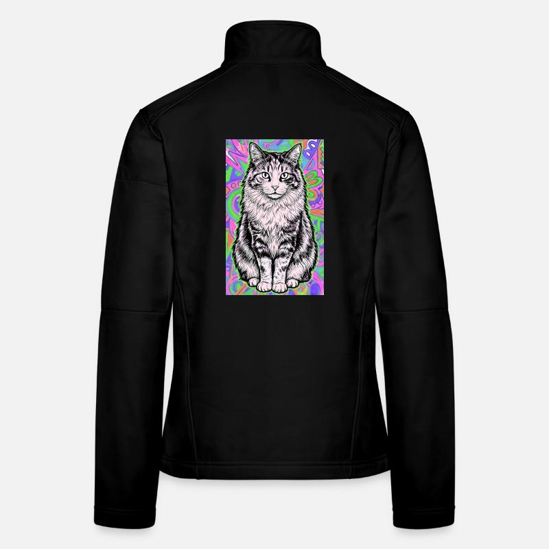 chat Veste en tissu softshell Femme