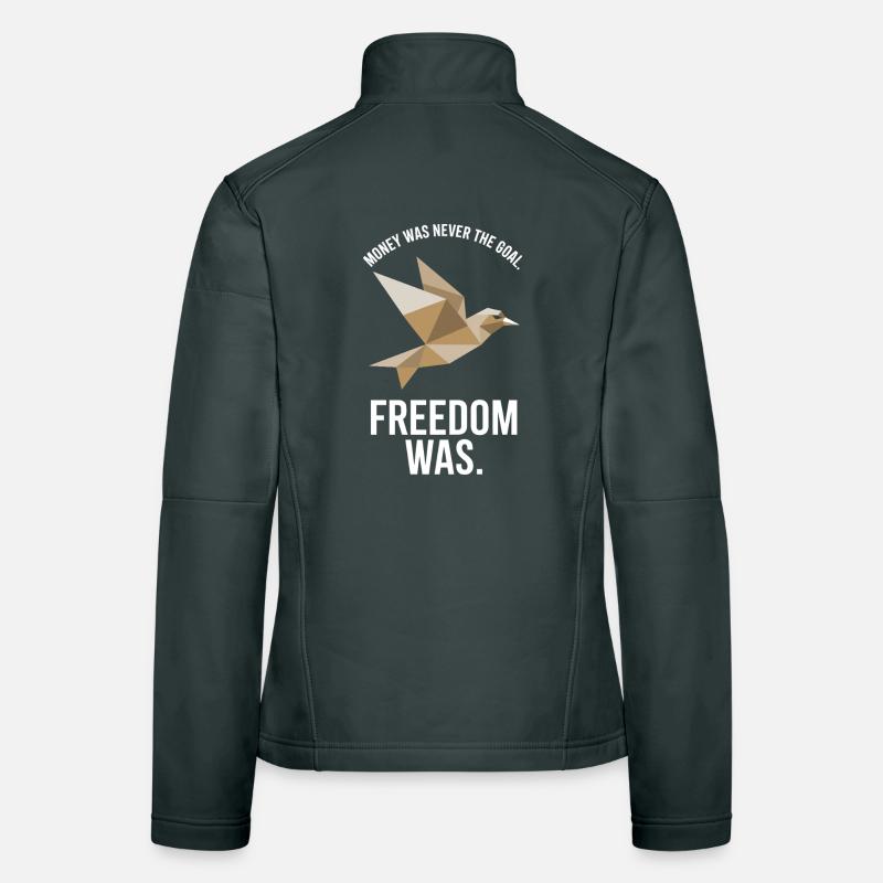 Objectif financier Esprit de liberté Entrepreneur Liberté Veste en tissu softshell Femme