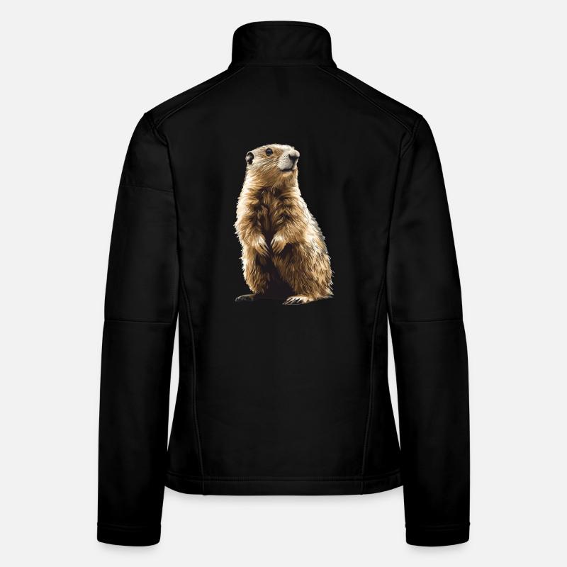 Murmeltiere Murmeltier Frauen Softshelljacke