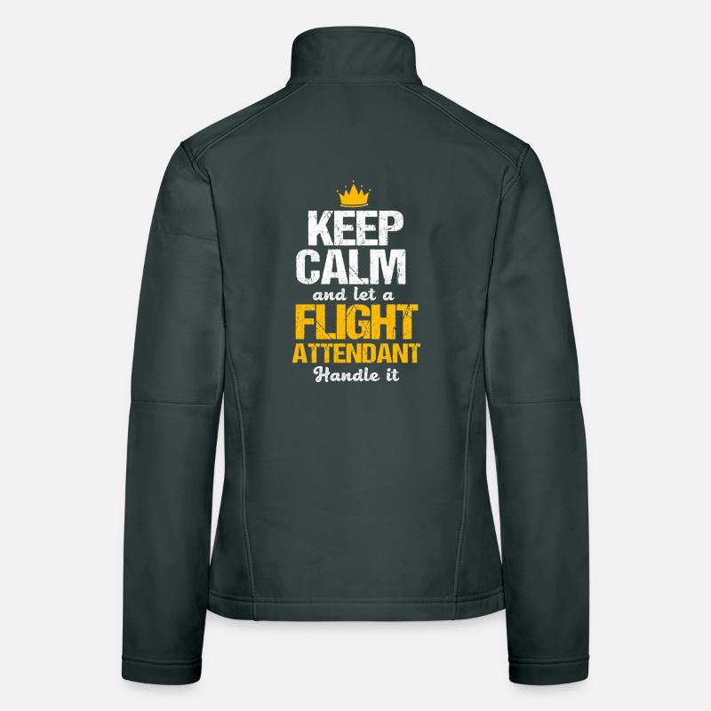 Stewardess Flight Attendant Women's Softshell Jacket