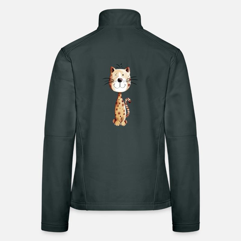 Petit chat - Cats Comic Veste en tissu softshell Femme