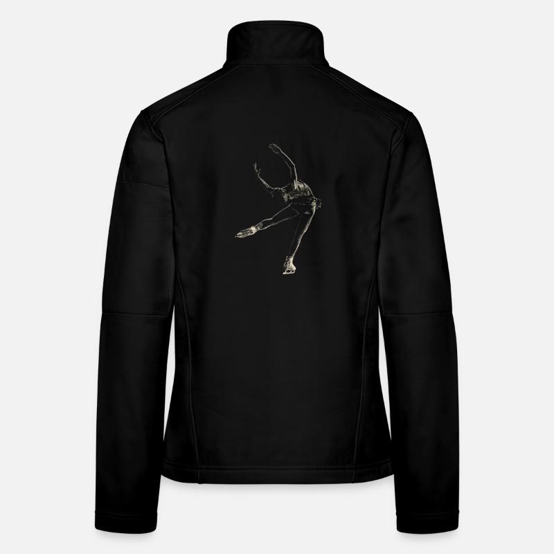 Eiskunstlauf - Frauen Softshelljacke - Schwarz